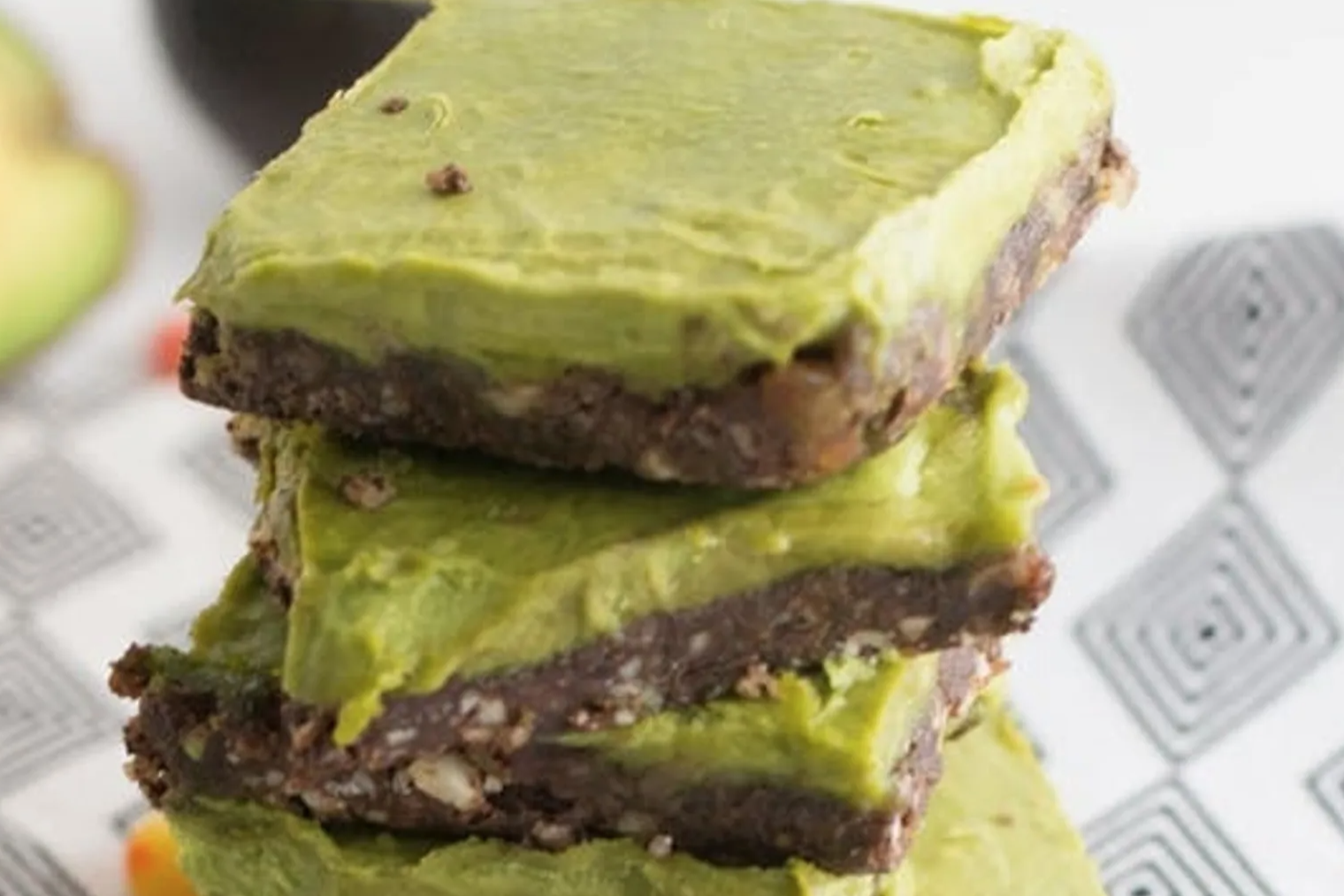 Raw Avocado Zombie Bars