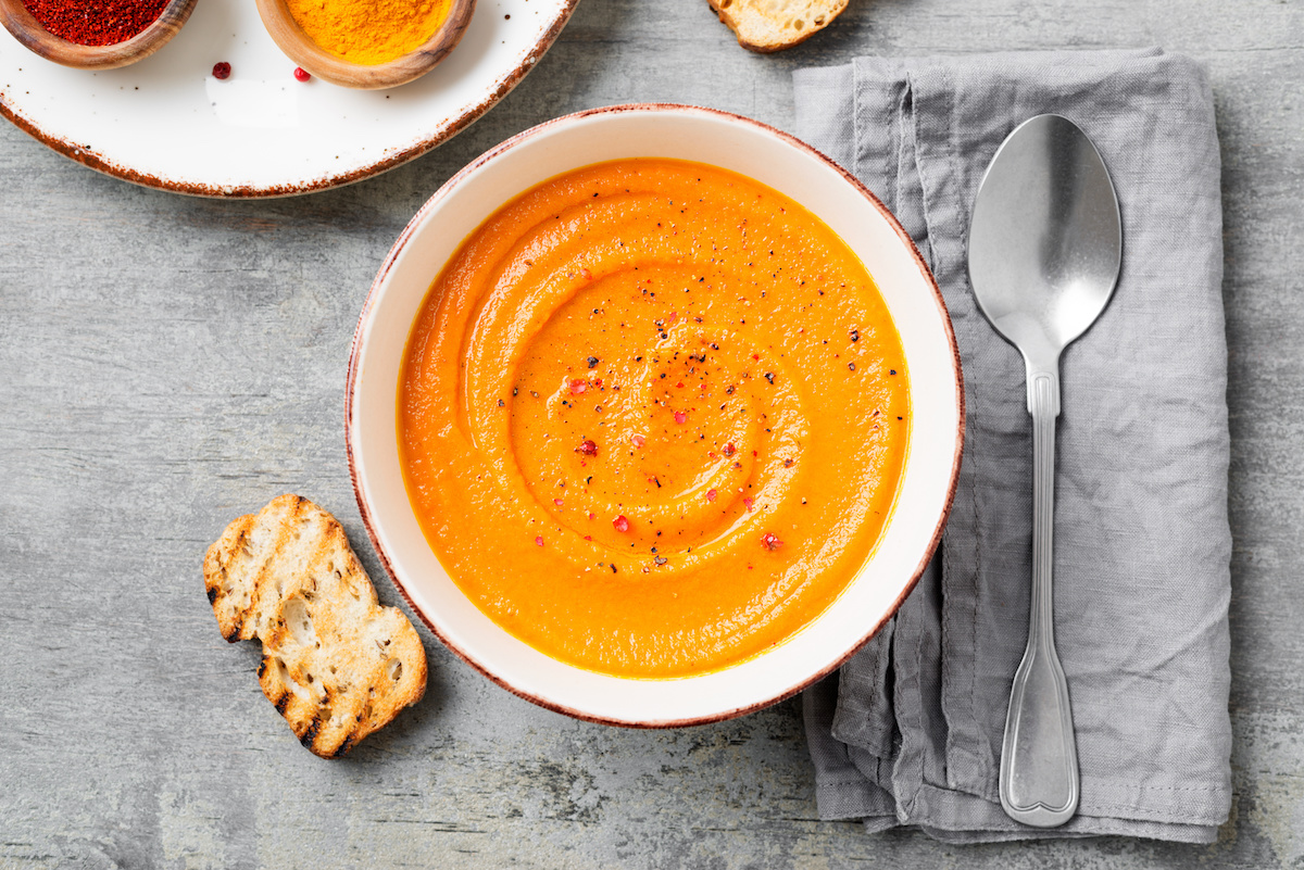 Thai Roasted Sweet Potato Soup