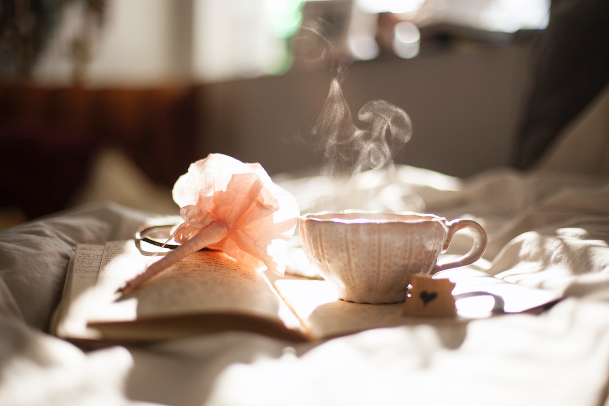 Journal and tea