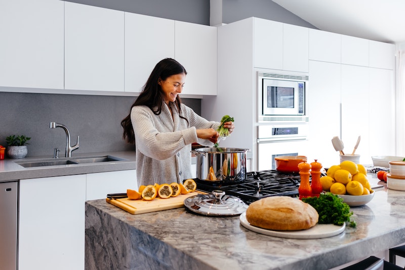 Woman cooking