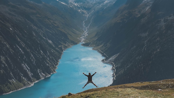 Person outdoors in nature