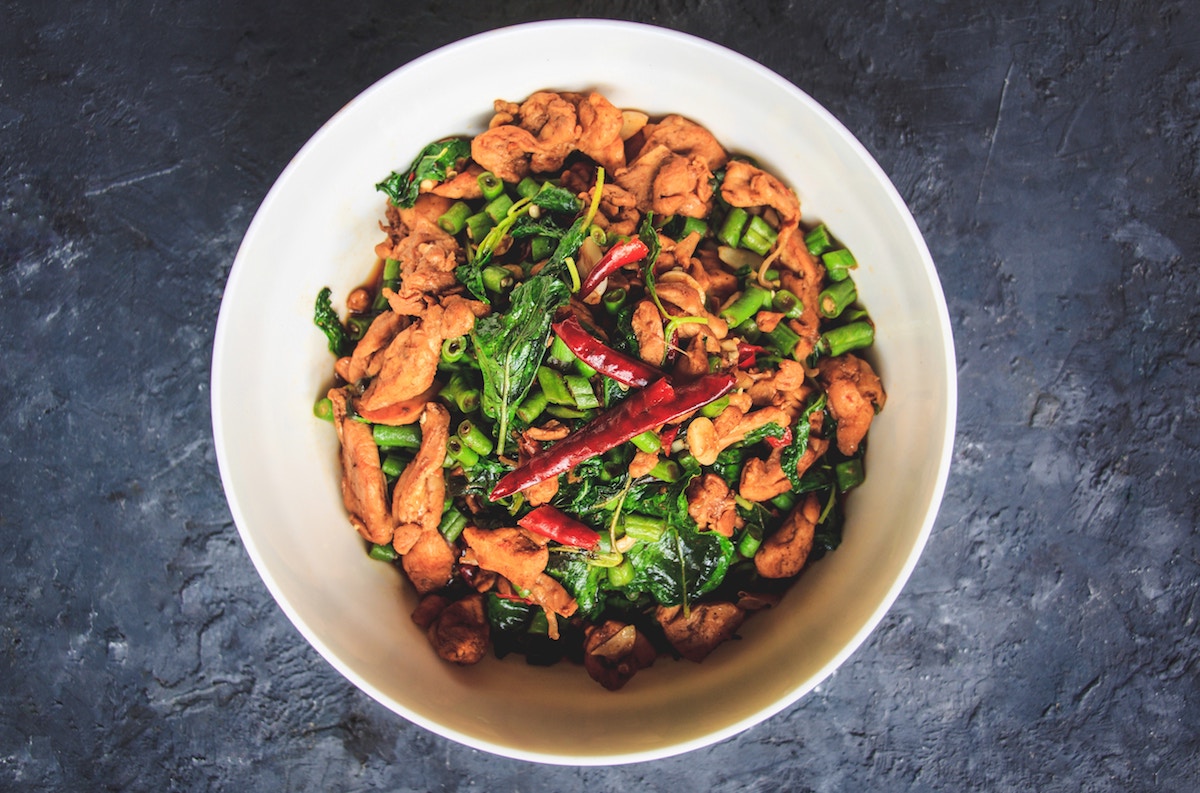 Honey mustard chicken stir fry WholeYum